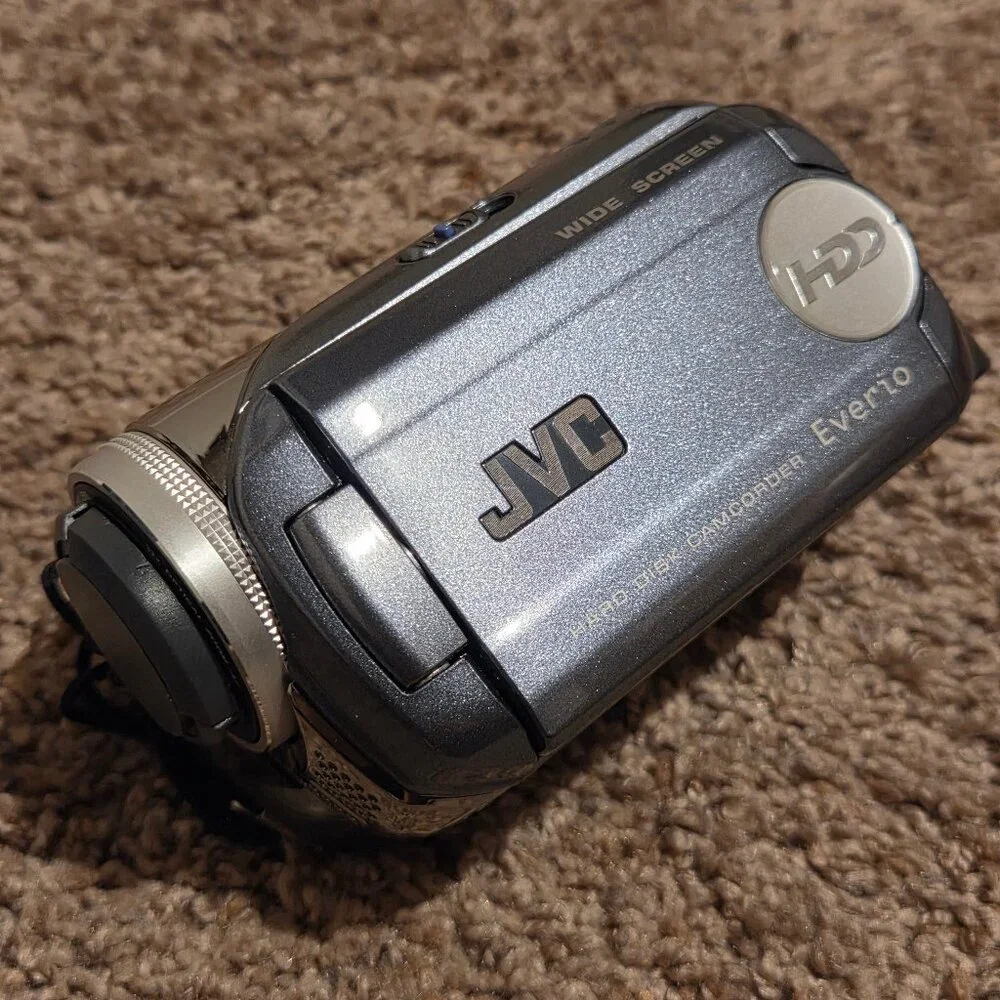 JVC Everio HDD Camcorder + Camera Bag & 2 Batteries
